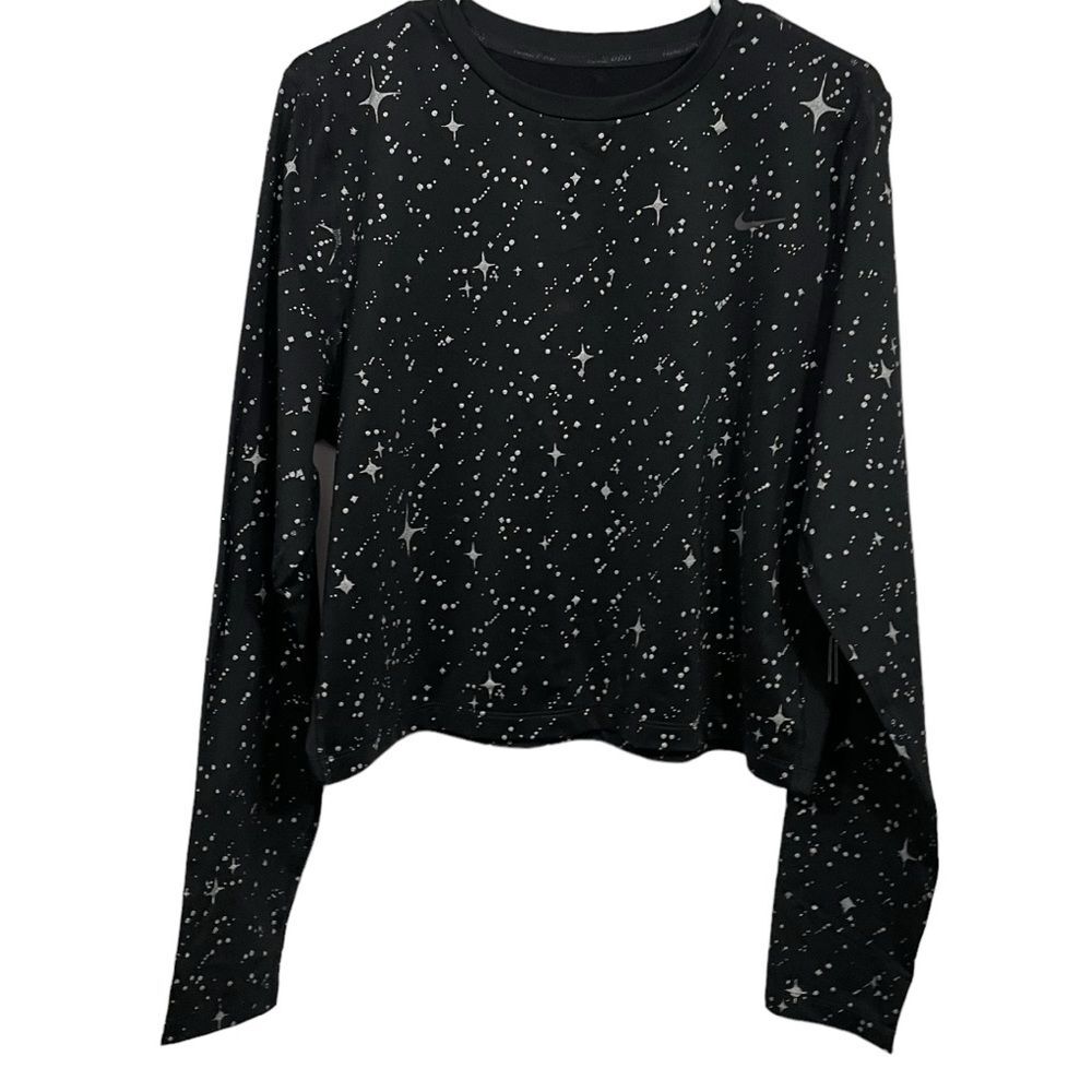 NWT Nike Pro Warm Star Print Long Sleeve Athletic T-Shirt